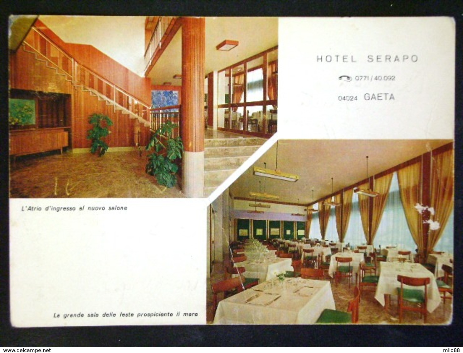 TOSCANA -LATINA -HOTEL RISORANTE GAETA -F.G. LOTTO N°451 - Latina