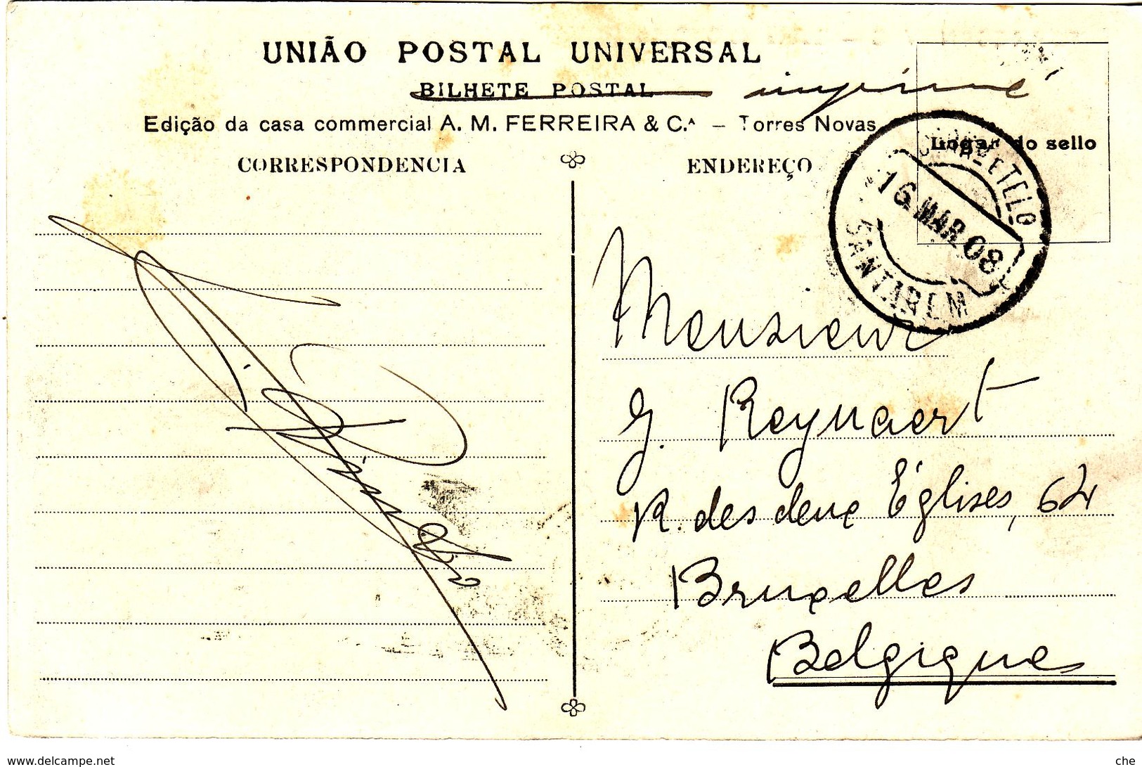 PORTUGAL TORRES NOVAS QUINTA  DE S GYAO 1908 - Santarem