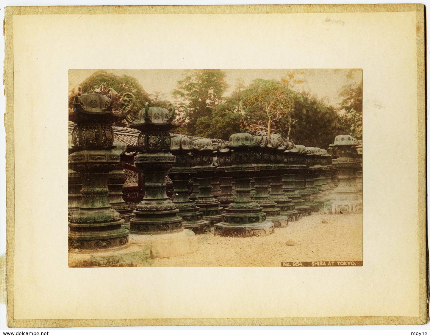 2 Photos Du Japon - XIXéme - Sur Papier Albuminé - 1) Femme De Qualité Et Fujyiama - 2) SHIBA AT TOKYO - Anciennes (Av. 1900)