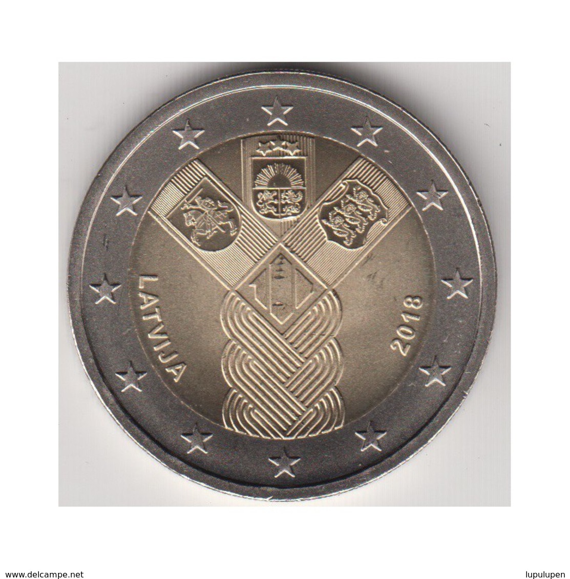 Moneda 2€ 2018 Letonia "Estados Bálticos" - Letonia