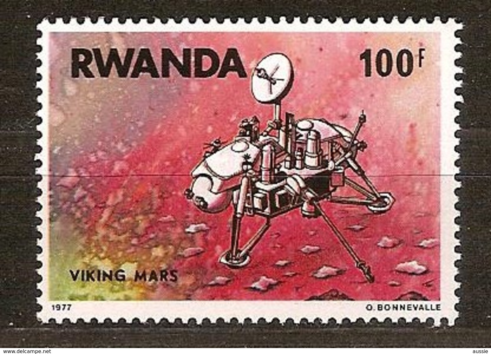 Rwanda Ruanda 1977 OCBn° 829 *** MNH Cote 60,00 Euro Viking Sur Mars - Neufs