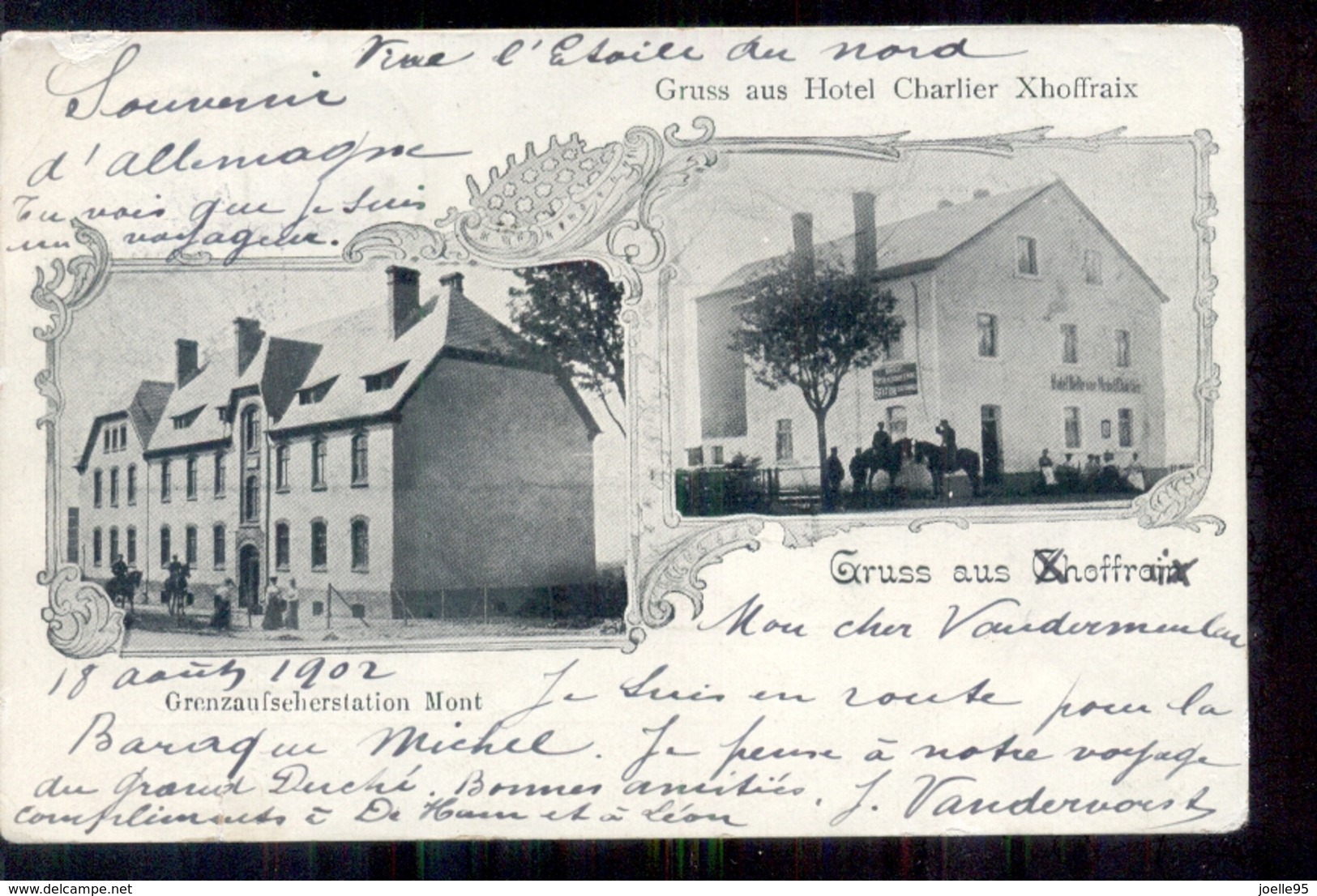 Malmedy - Xhoffraix - Hotel - Mont - Grenze - Grens - Douane - 1902 - Malmedy