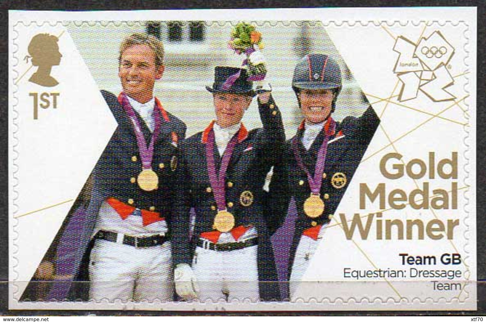 GREAT BRITAIN 2012 Olympic Games Gold Medal Winners: Team Dressage - Neufs