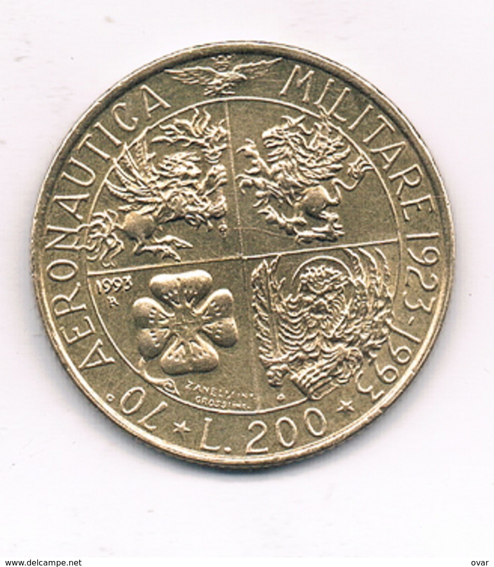 200 LIRE 1993  ITALIE /1423/ - 200 Lire