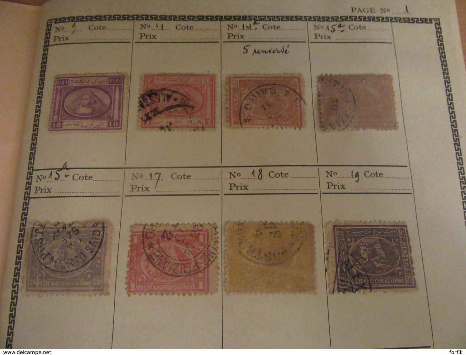 Egypte - Collection De 159 Timbres En Carnet - Plus Ancien YT N°9 - Neufs Sur Charnières Et Oblitérés + Taxe Et Service - Autres & Non Classés