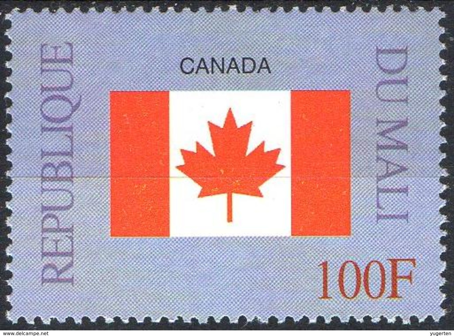 MALI 1999 - 1v - MNH** - Flag Of Canada Flags Drapeaux Fahnen Bandiere Banderas флаги - Francobolli