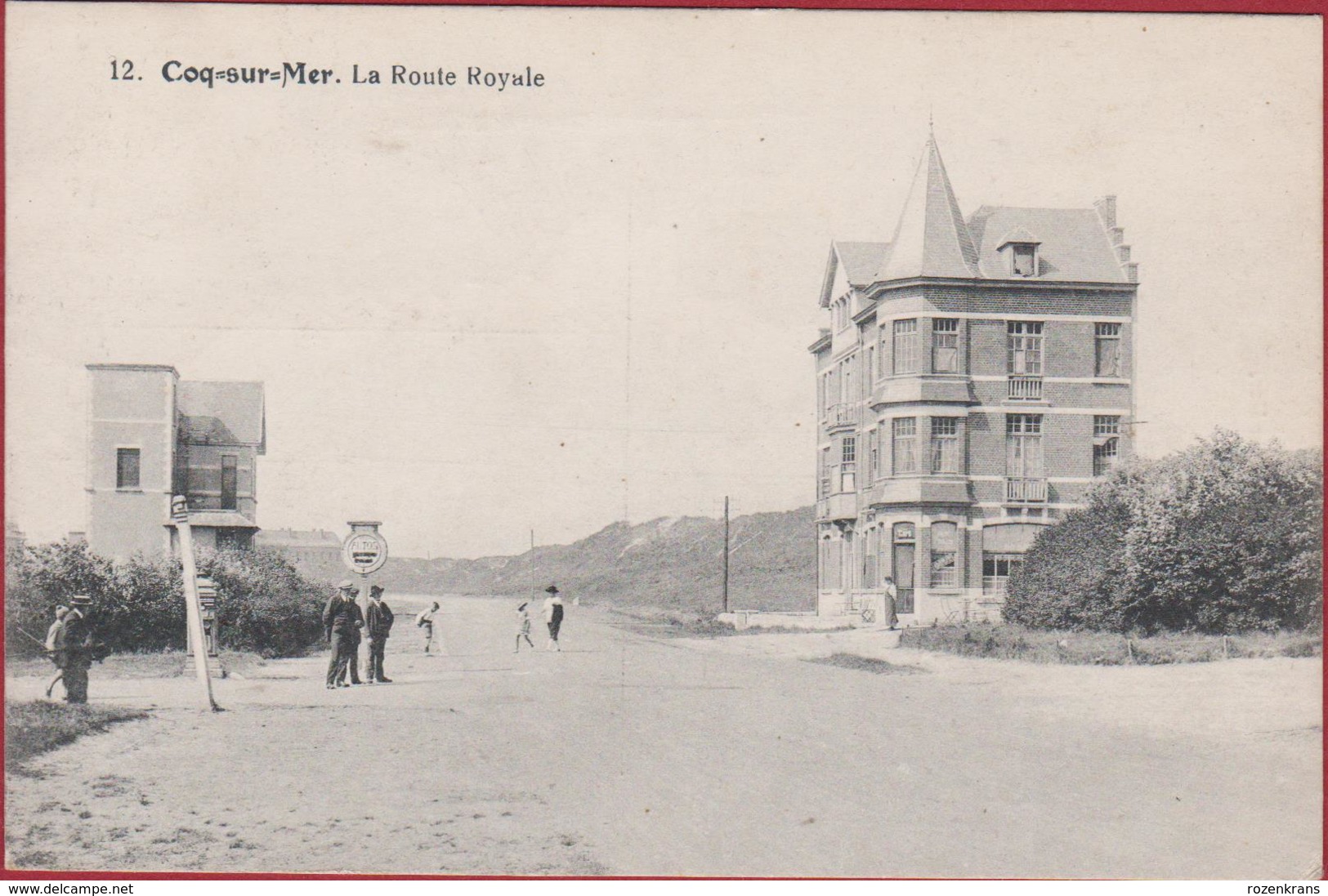 De Haan Aan Zee Coq Sur Mer La Route Royale De Koninklijke Baan Geanimeerd ZELDZAAM (In Zeer Goede Staat) - De Haan