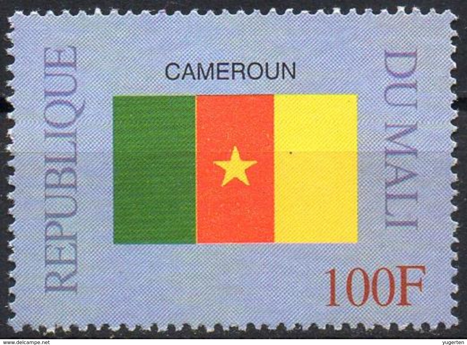 MALI 1999 - 1v - MNH** - Flag Of Cameroon - Flags Drapeaux Fahnen Bandiere Banderas флаги Cameroun Camerun - Francobolli