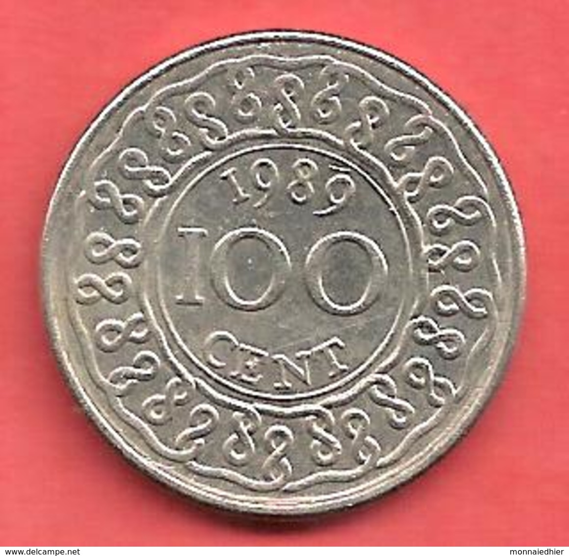 100 Cent , SURINAME , Cupro-Nickel , 1989 , N° KM # 23 - Surinam 1975 - ...
