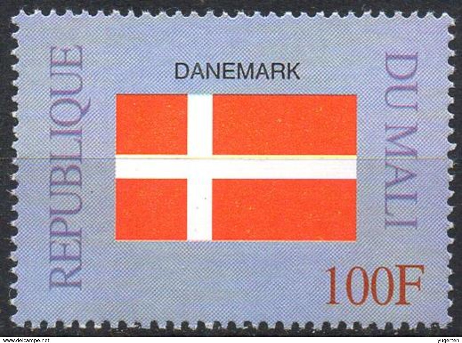 MALI 1999 - 1v - MNH** - Flag Of Denmark Danemark Flags Drapeaux Fahnen Bandiere Banderas флаги - Francobolli