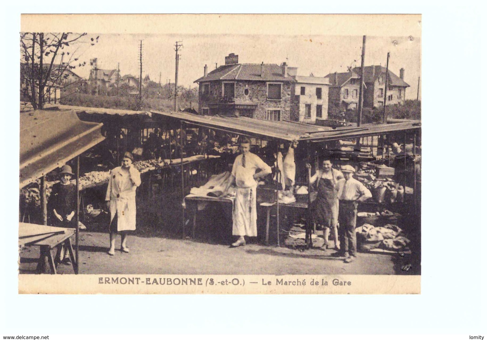 95 Ermont Eaubonne Le Marché De La Gare , Voir état Ci Dessous - Ermont-Eaubonne