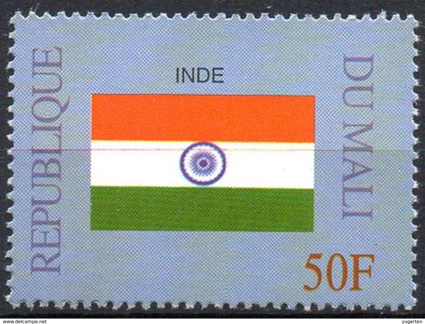 MALI 1999 - 1v - MNH** - Flag Of India Inde Indien Flags Drapeaux Fahnen Bandiere Banderas флаги - Francobolli