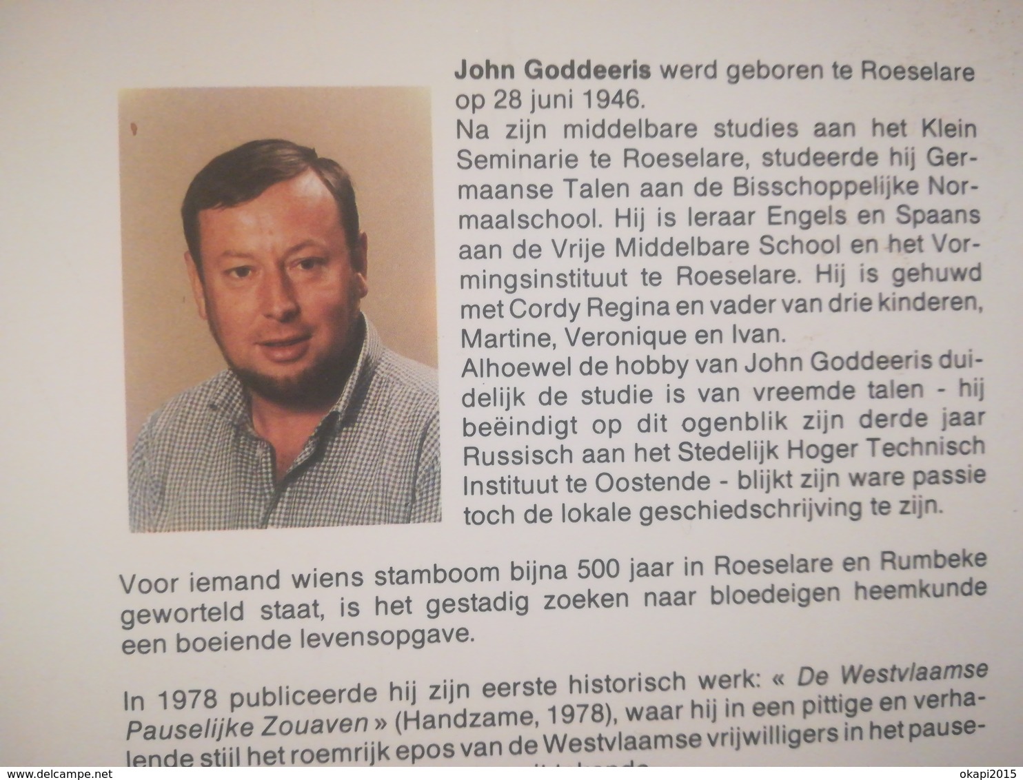 VAN STEDEHUUS TOT STADHUIS 600 JAAR GESCHIEDENIS BOEK RÉGIONALISME BELGIQUE FLANDRE OCCIDENTALE ROULERS - Roeselare