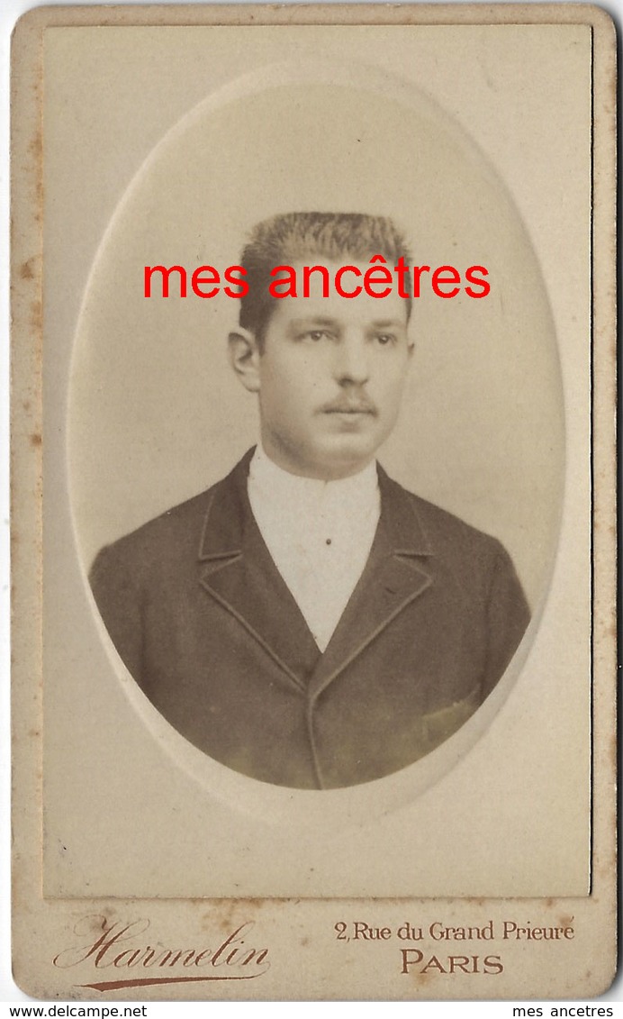 CDV Identifiée-Paul LASSAUT Ou LASSAUL-photo  Harmelin à Paris - Anciennes (Av. 1900)