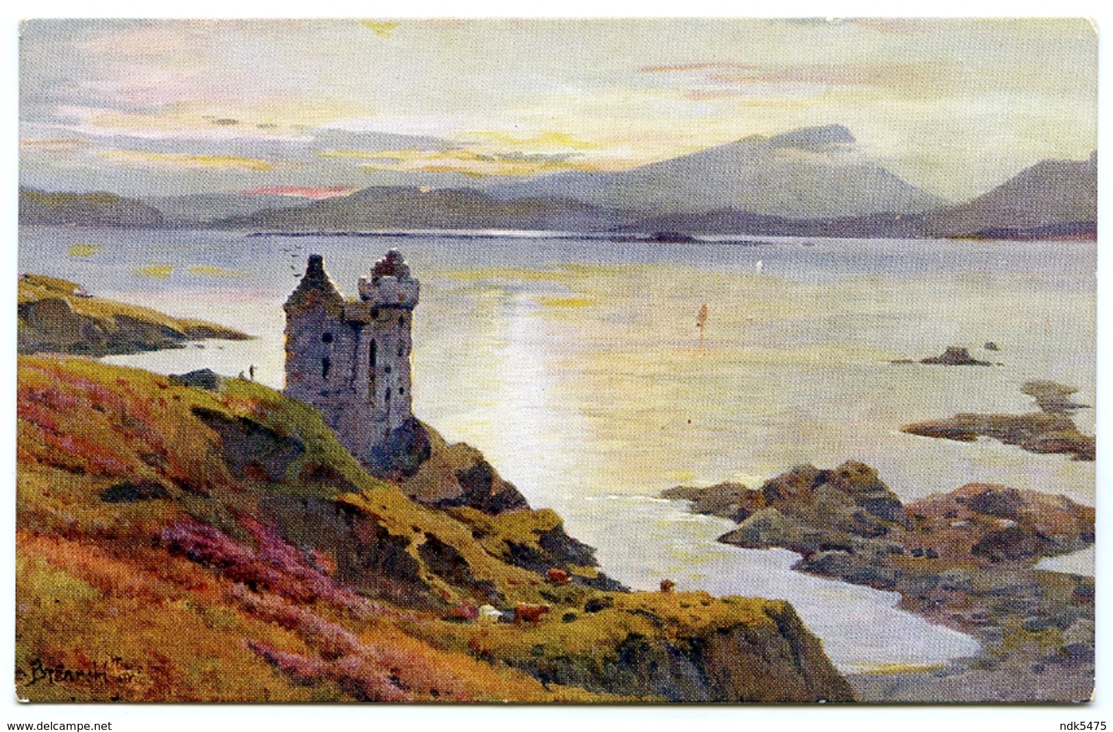 ARTIST : A. DE BREANSKI - OBAN, KERRERA - GYLEN CASTLE - Other & Unclassified