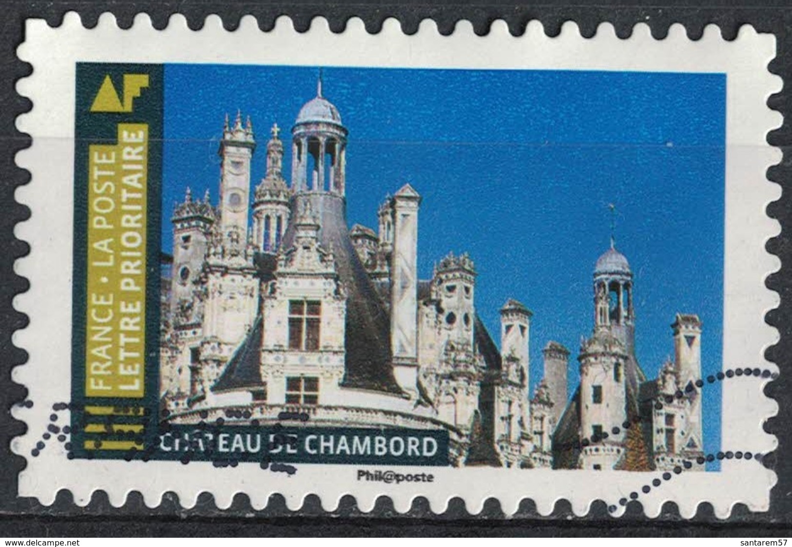 France 2019 Oblitéré Used Histoire De Styles Architecture Château De Chambord - Oblitérés