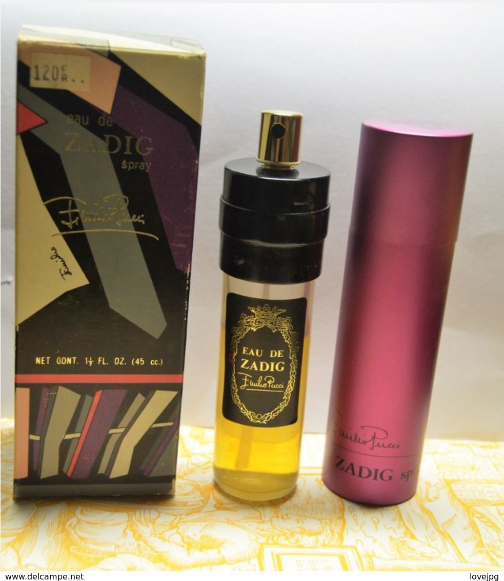 Eau De ZADIG EMILIO PUCCI RARE FLACON PRESQUE PLEIN - Non Classés