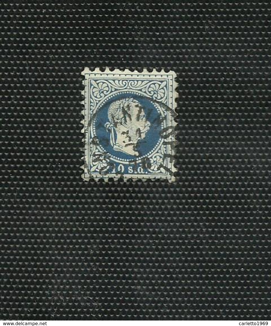 Francobollo 10 Soldi Azzurro Timbro Costantinopoli - Europa- Und Asienämter