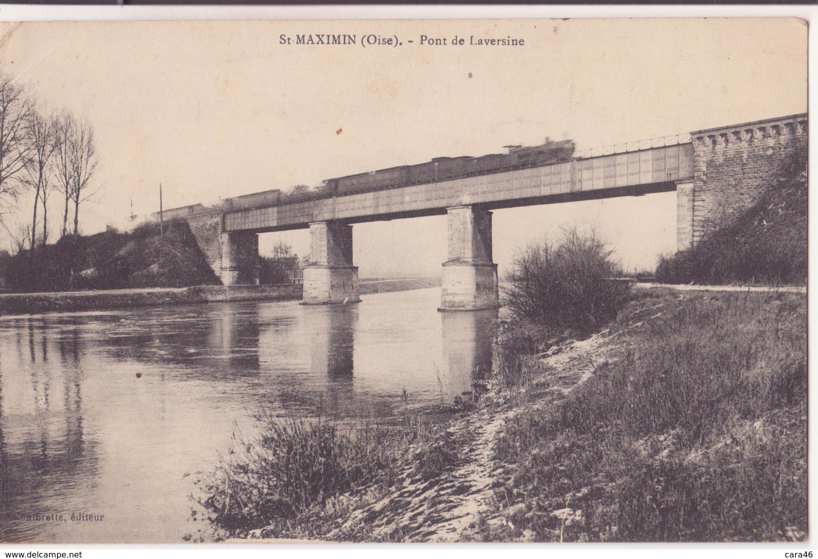 CPA  -  ST MAXIMIN (Oise) - Pont De Laversine - Autres & Non Classés