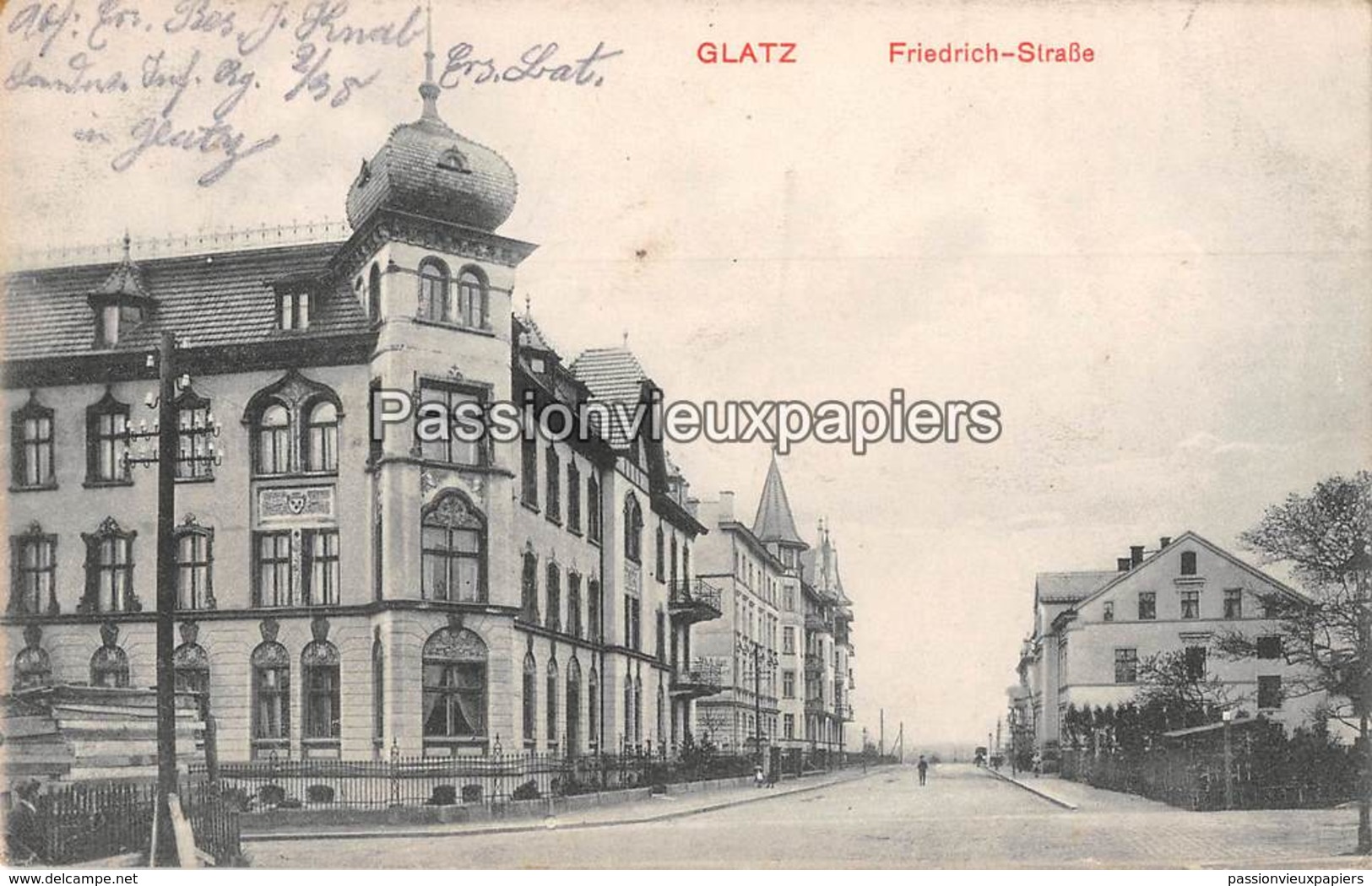 KLODZKO GLATZ  1915  FRIEDRICH STRASSE  (Feldpost) - Pologne