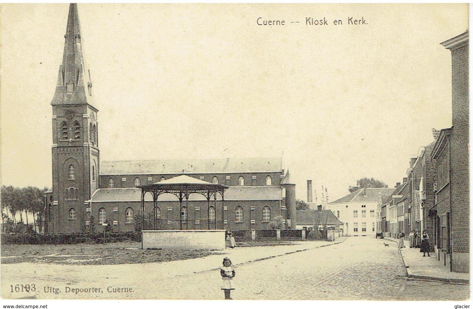 CUERNE - Kiosk En Kerk - N° 16193 Uitg. Depoortere - Kuurne