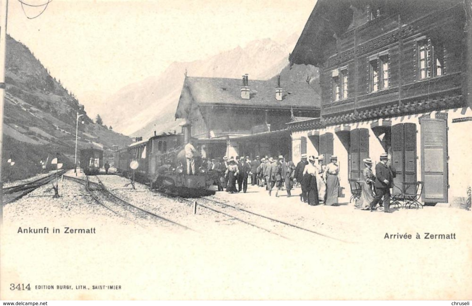 Zermatt Bahnhof Eisenbahn - Zermatt