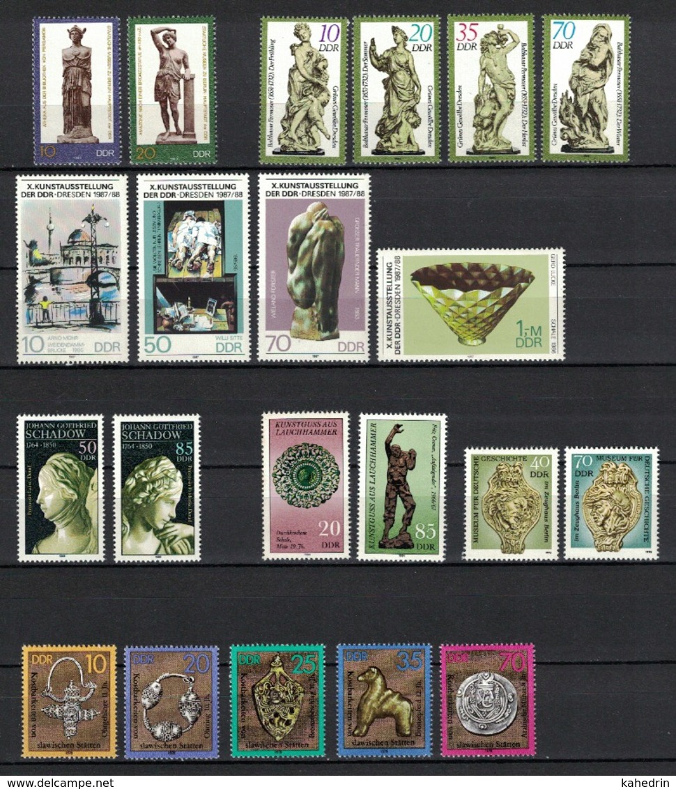 DDR Between 1969 - 1990, Kunst Art Sculptures  **, MNH (2 Scans) - Sonstige & Ohne Zuordnung