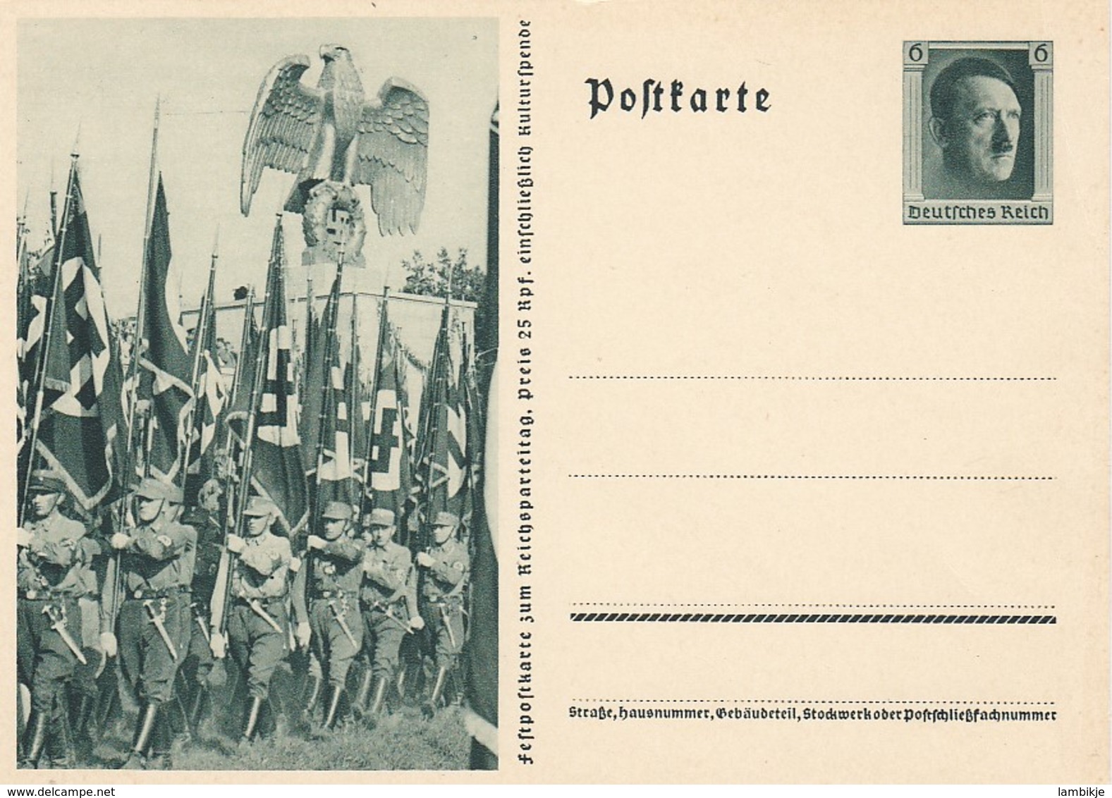 Deutsches Reich Postkarte 1937 P264/03 - Briefe U. Dokumente