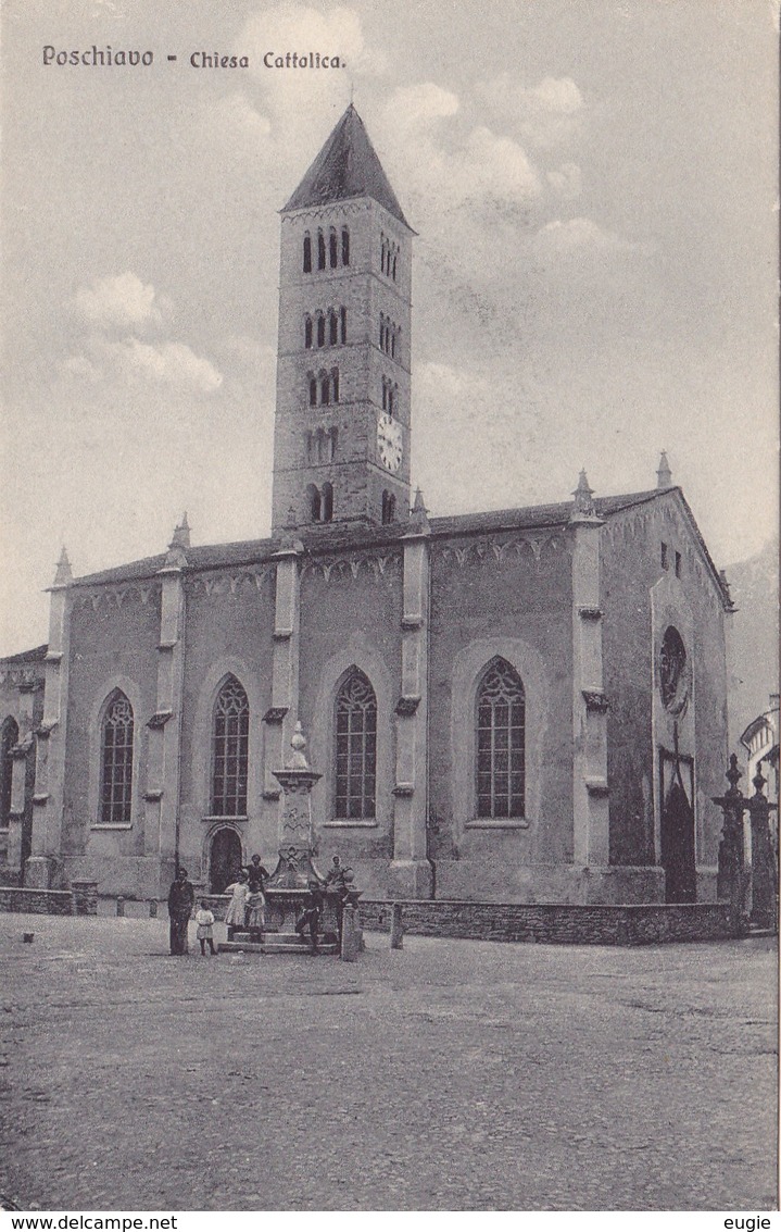 269/ Poschiavo, Chiesa Cattolica, Mensen, Edit U.Trinca Sondrio - Poschiavo