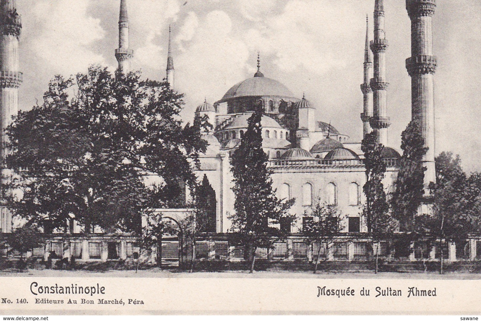 CONSTANTINOPLE , MOSQUEE DU SULTAN AHMED , No 140 ED . AU BON MARCHE , T8B - Türkei