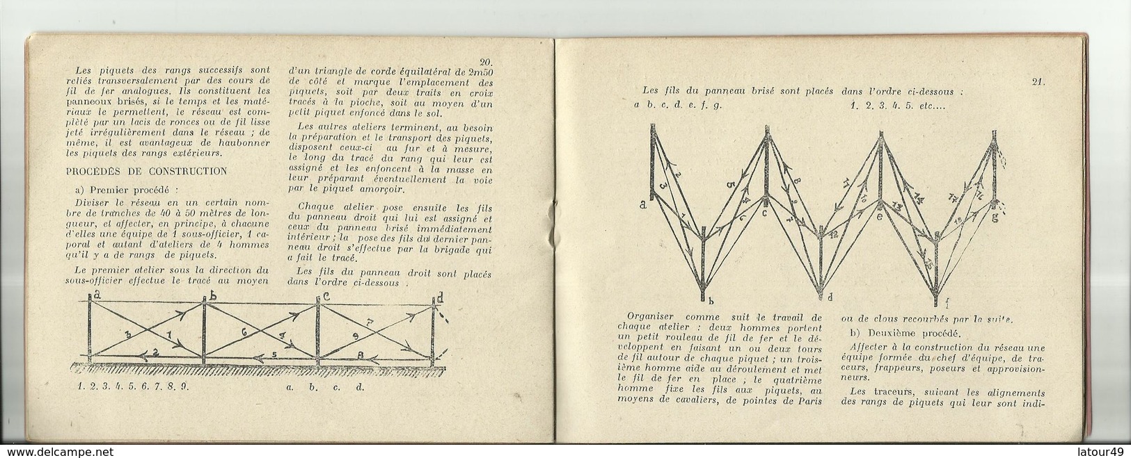 AIDE MEMOIRE DE FORTIFICATION PAR LE CAPITAINE  DE VYLDER 3 Em REGIMENT DE LIGNE 25 PAGES - Documents