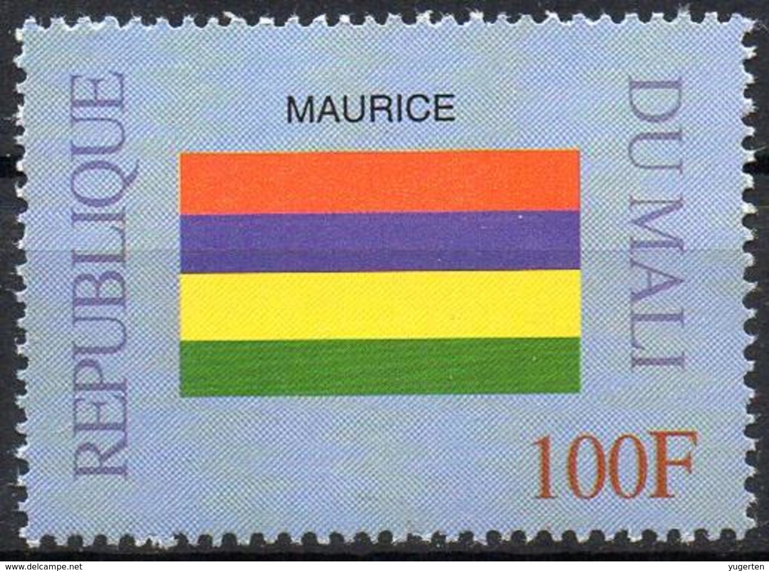 MALI 1999 - 1v - MNH** - Flag Of Mauritius Maurice Flags Drapeaux Fahnen Bandiere Banderas флаги - Timbres