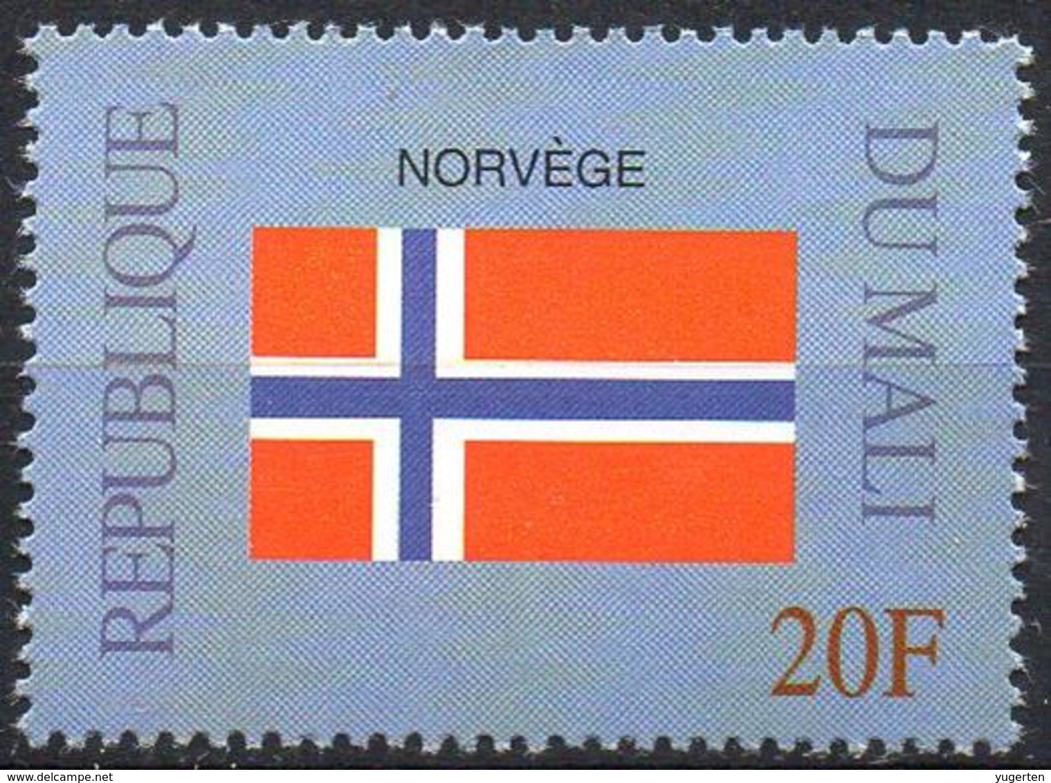 MALI 1999 - 1v - MNH** - Flag Of Norway Norvège Norwegen Flags Drapeaux Fahnen Bandiere Banderas флаги - Timbres