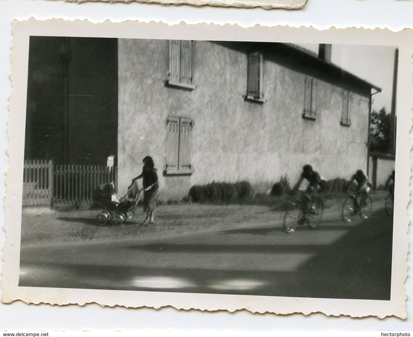 Velo Bike Course Coureur Vitesse Ville Instantané Snapshot Amateur Lot 2 Photos - Personnes Anonymes