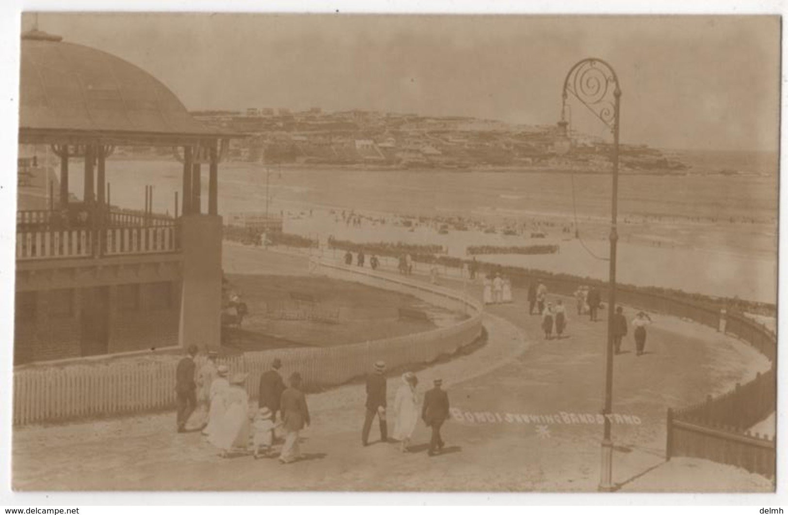 AUSTRALIA Bondi Beach Skewing Bandstand Sydney NSW Real Photo Postcard - Sydney