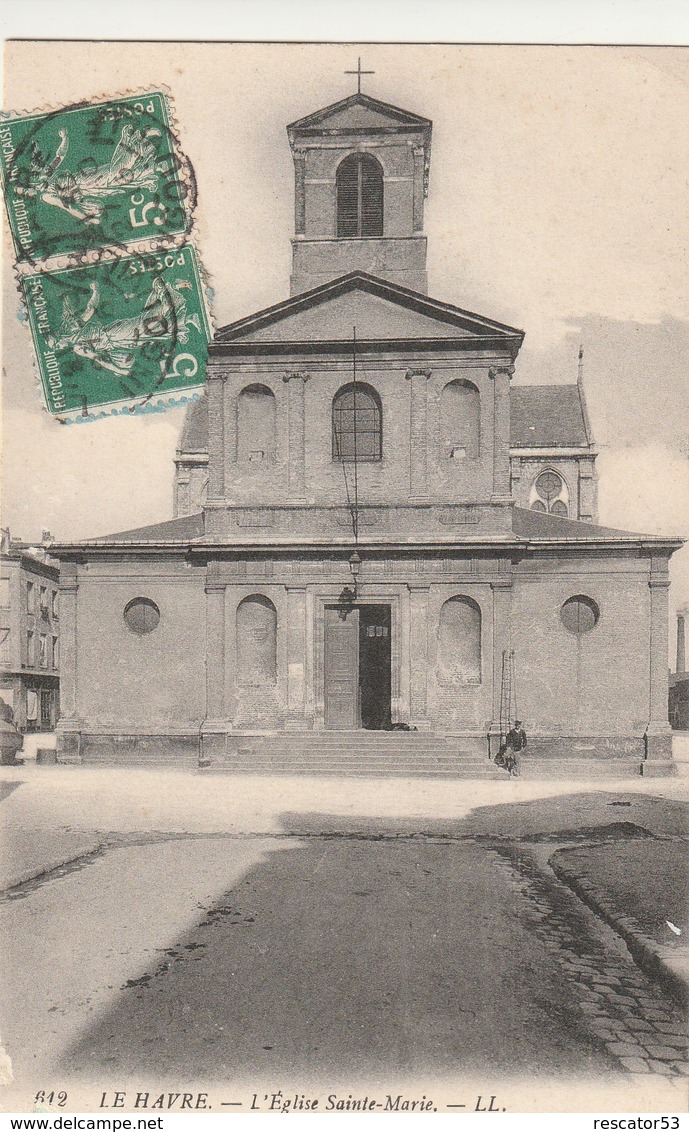 Rare Cpa  Le Havre L'église Sainte-marie - Non Classés