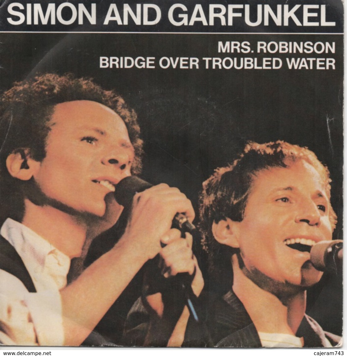 45T. SIMON And GARFUNKEL.  Mrs. Robinson  -  Bridge Over Troubled Water - Disco, Pop