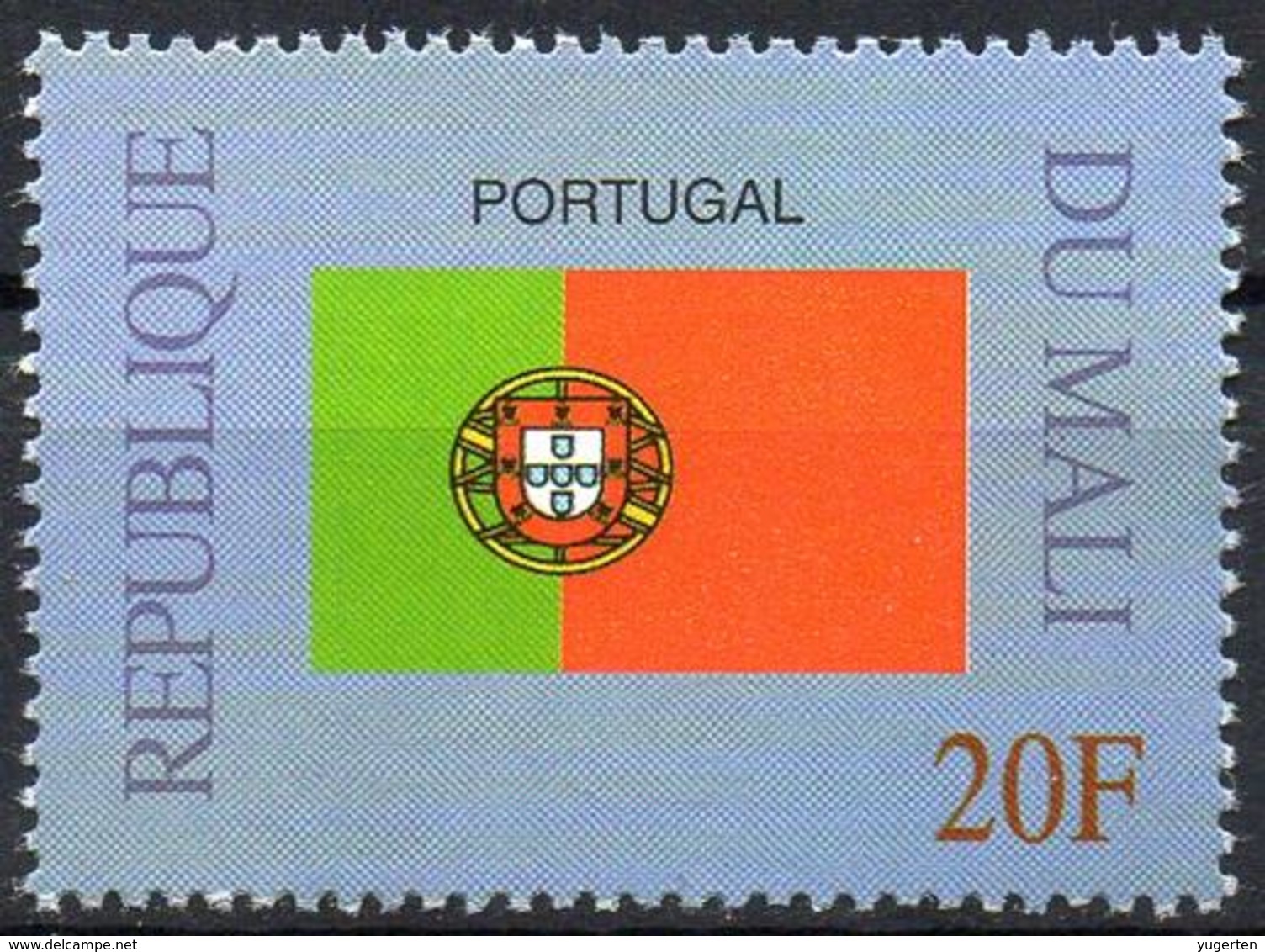 MALI 1999 - 1v - MNH** - Flag Of Portugal Flags Drapeaux Fahnen Bandiere Banderas флаги - Timbres