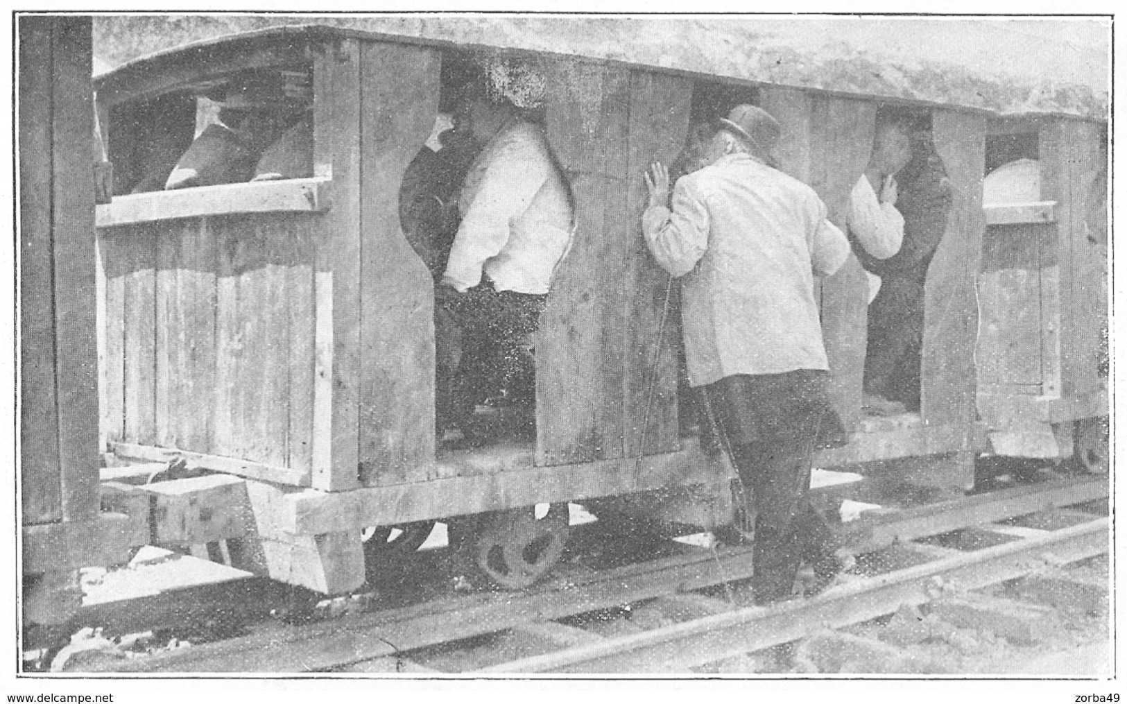 MARSEILLE Inauguration Du Canal Au Rhône Train Ouvrier Au Premier Plan Marcel Sembat Ministre Des Travaux Publics  1916 - Non Classés