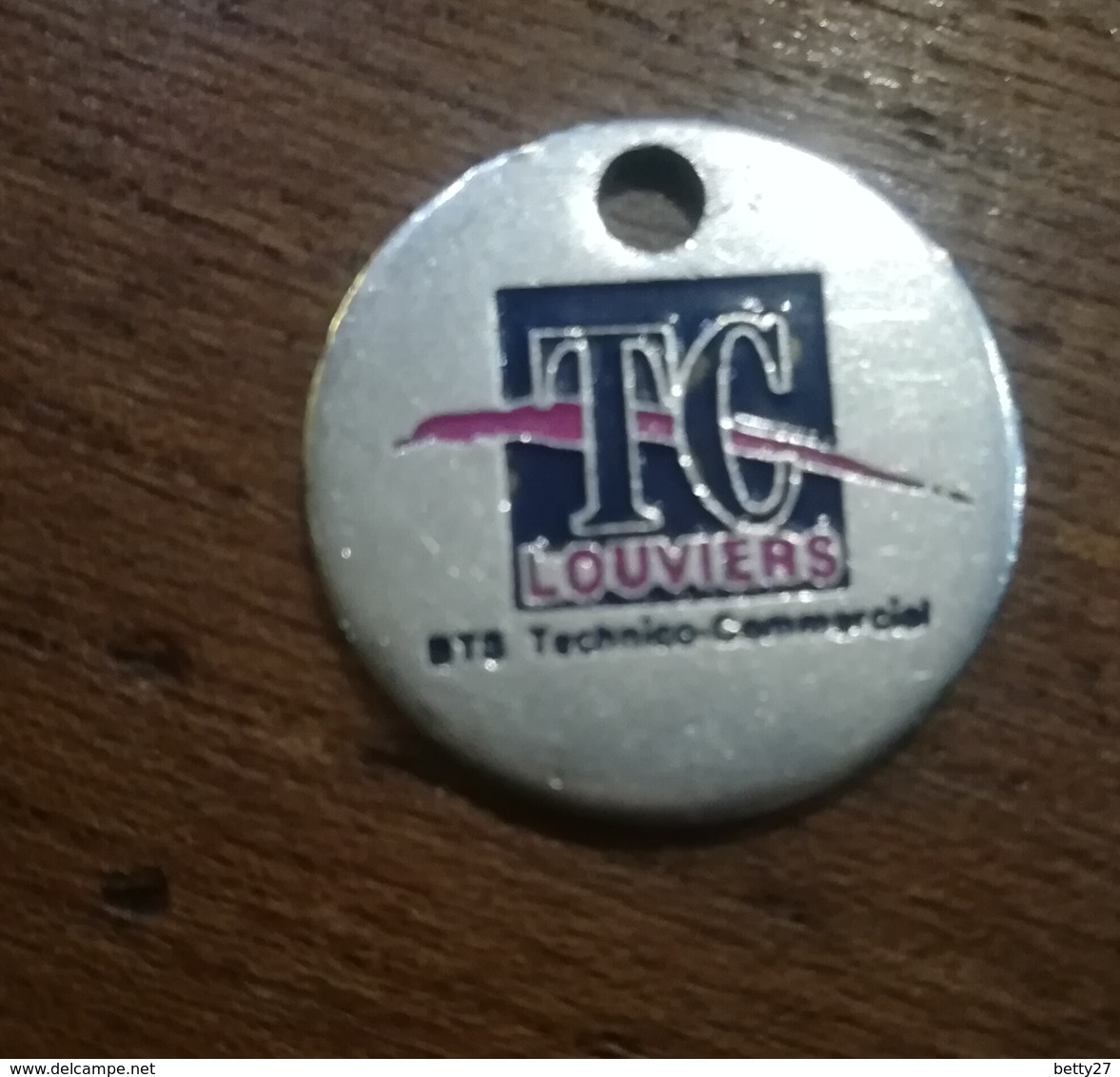 Jeton Caddie      TC LOUVIERS école Des Fontenelles - Trolley Token/Shopping Trolley Chip