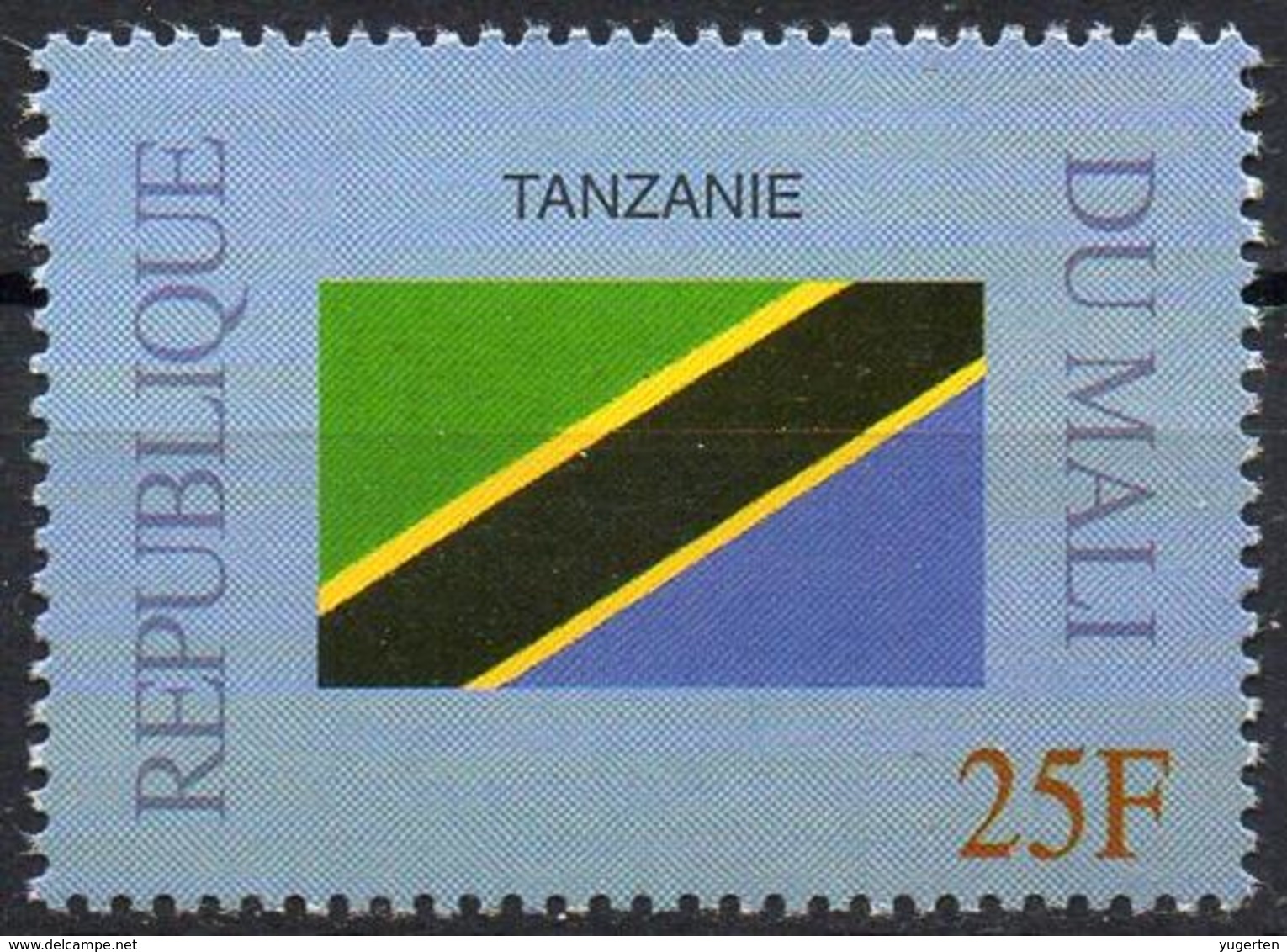 MALI 1999 - 1v - MNH** - Flag Of Tanzania Flags Drapeaux Fahnen Bandiere Banderas флаги - Timbres