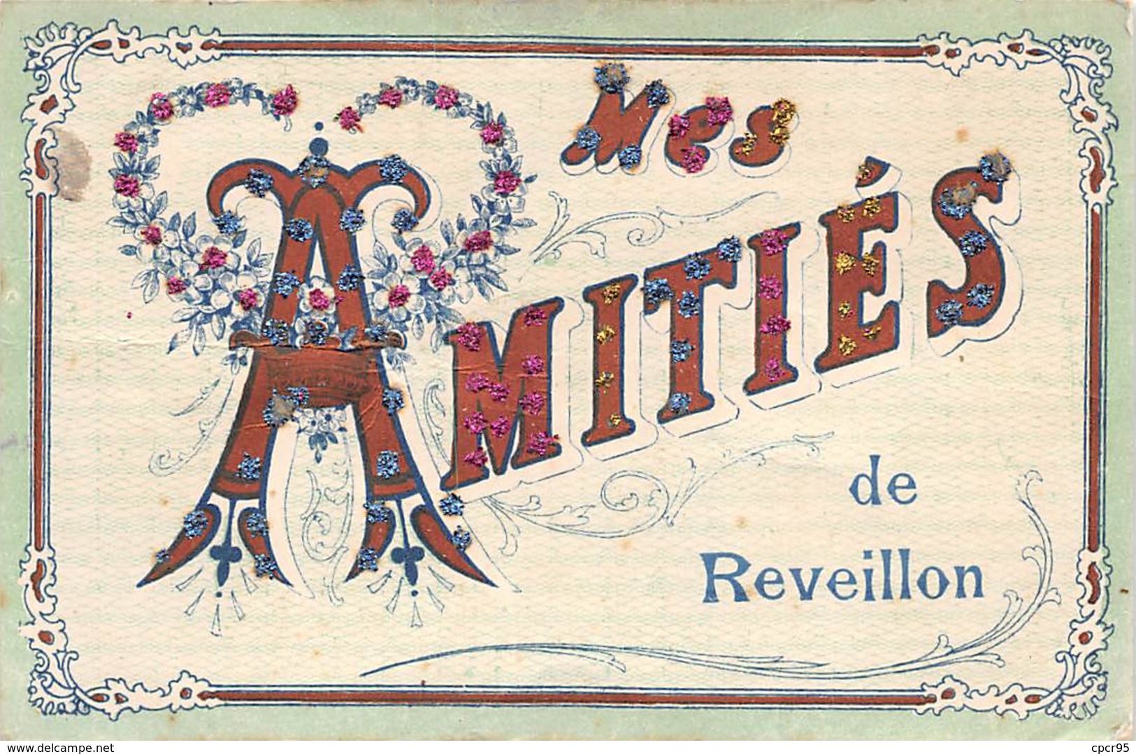 61    .    N° 202483     .         A LOCALISER       .         CARTE MES AMITIES - Autres & Non Classés