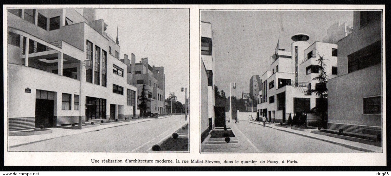 1927  --  PASSY  IMMEUBLES MODERNES RUE MALLET STEVENS  3Q751 - Non Classés