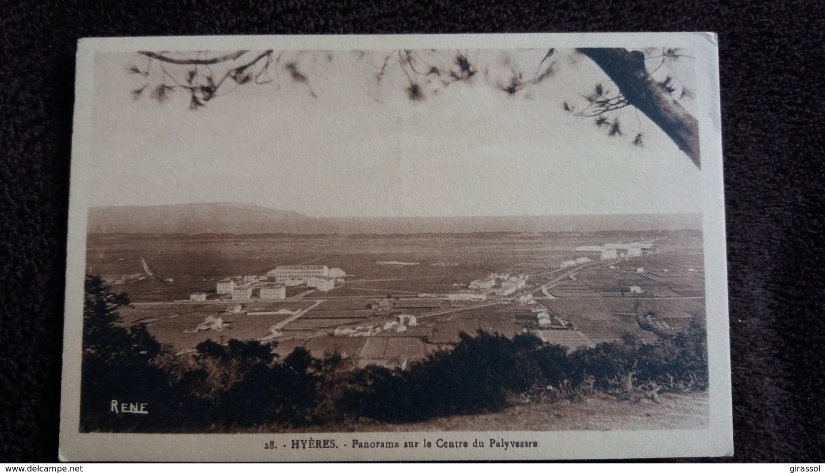 CPA HYERES VAR PANORAMA SUR LE CENTRE DU PALYVESTRE AVIATION ED BAGARRY - Hyeres