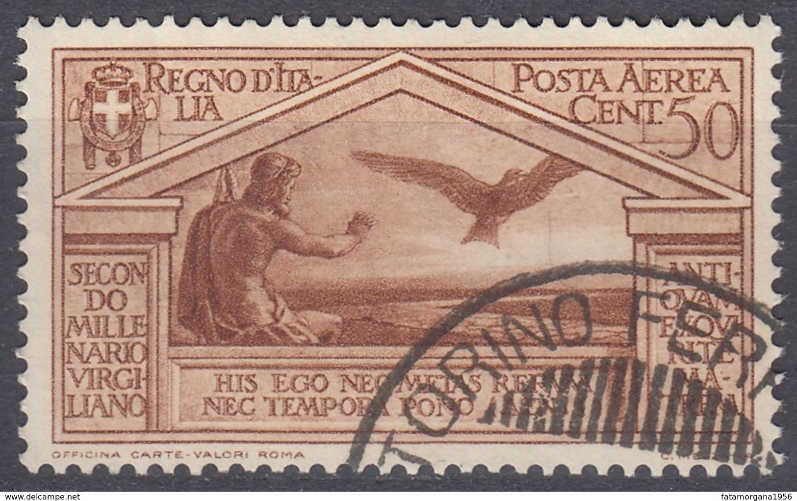 ITALIA - 1930 - Posta Aerea, Yvert 21, Usato. - Posta Aerea