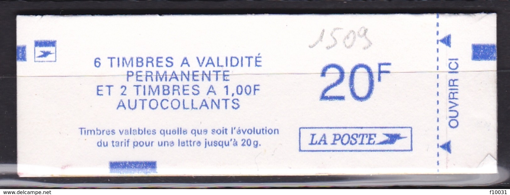 FRANCE Carnet 6 Timbres à Validité Permanente  N° 1509** - Autres & Non Classés