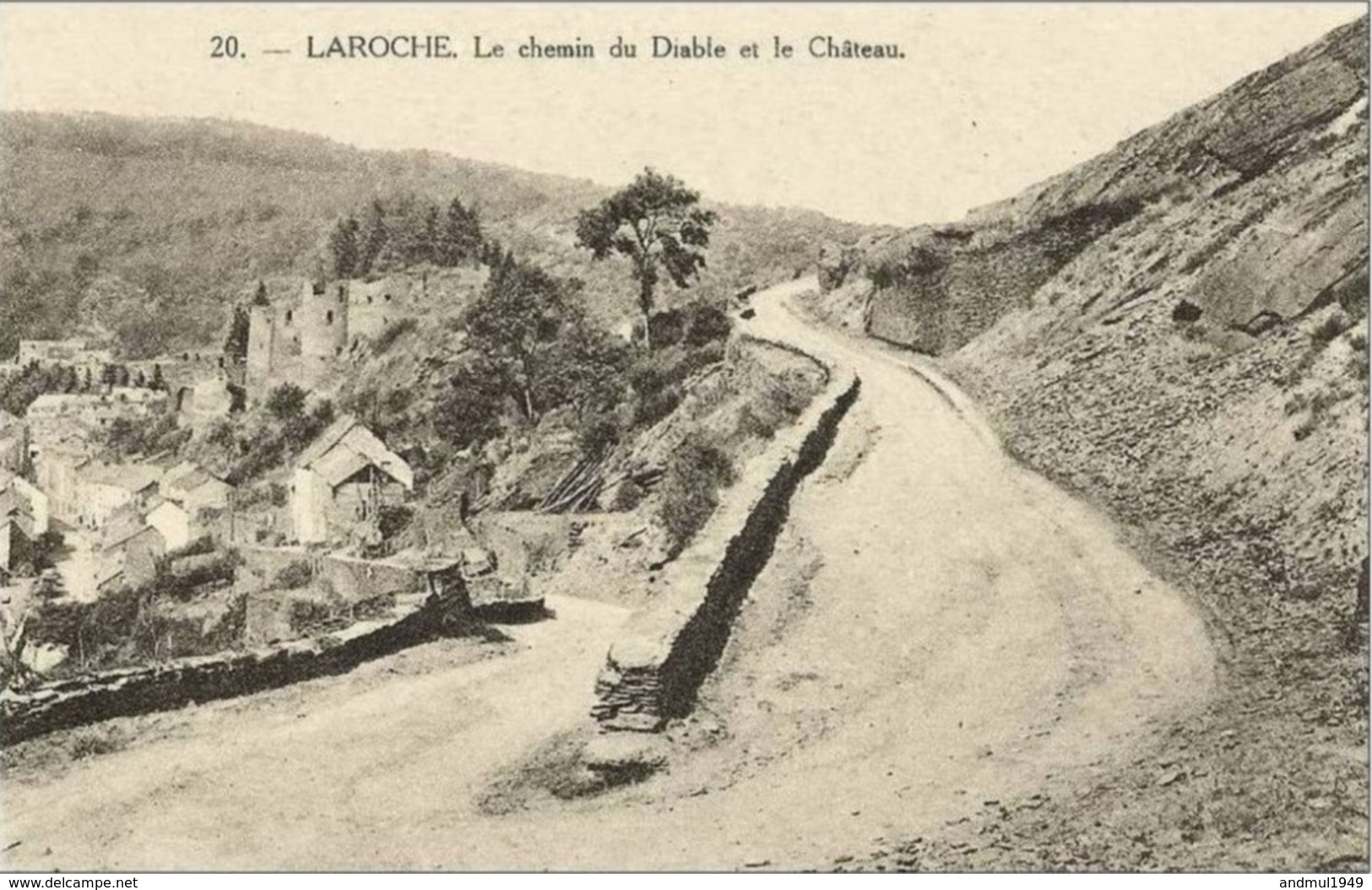 LA ROCHE En ARDENNE - Le Chemin Du Diable Et Le Château - Edition Henri Georges - N'a Pas Circulé - La-Roche-en-Ardenne