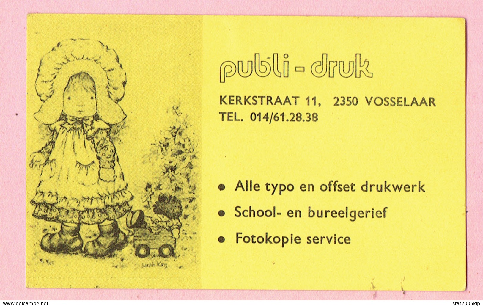 Sticker - Publi-druk - Kerkstraat Vosselaar - Autocollants