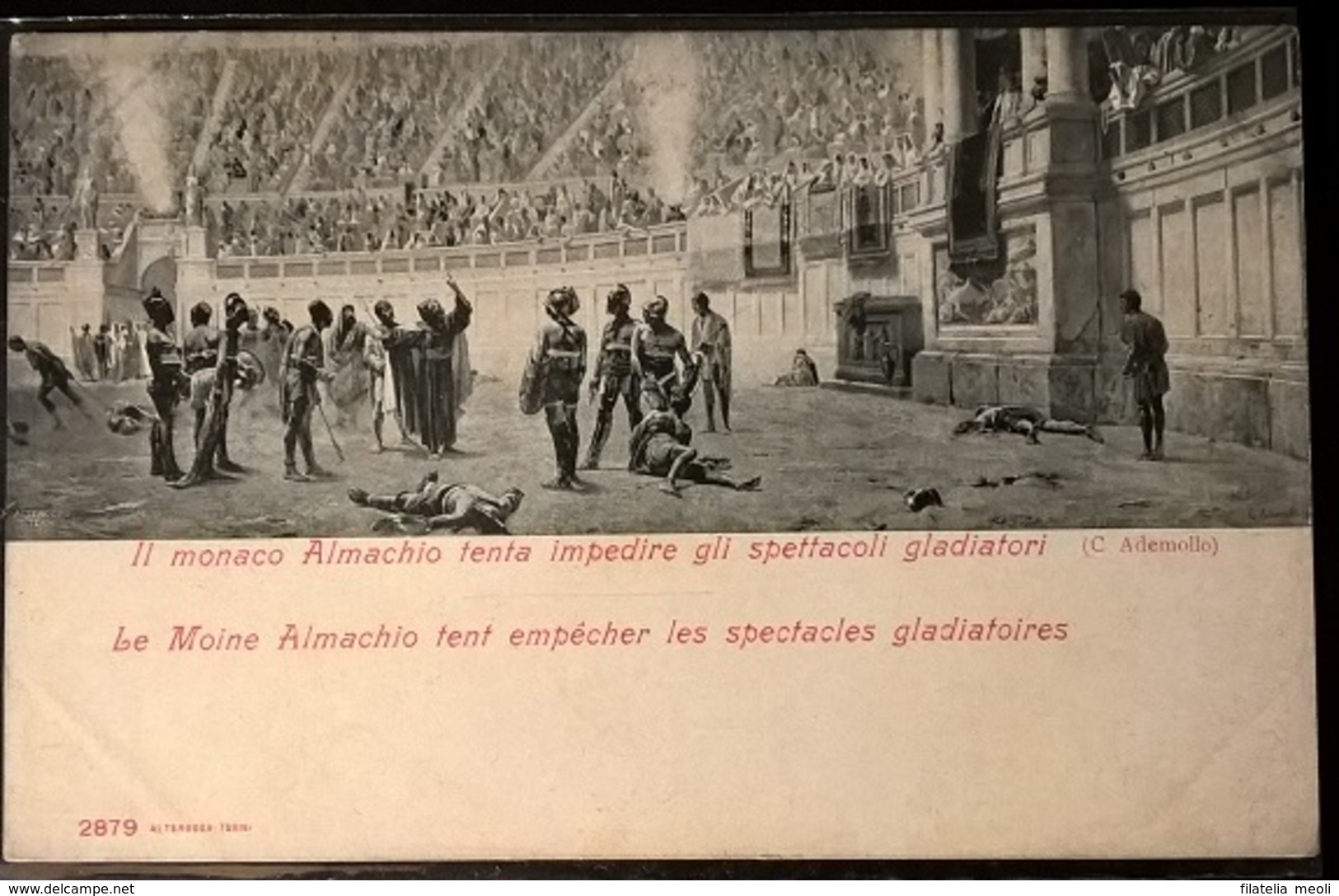 MONACO ALMACHIO CONTRO I GLADIATORI - Storia