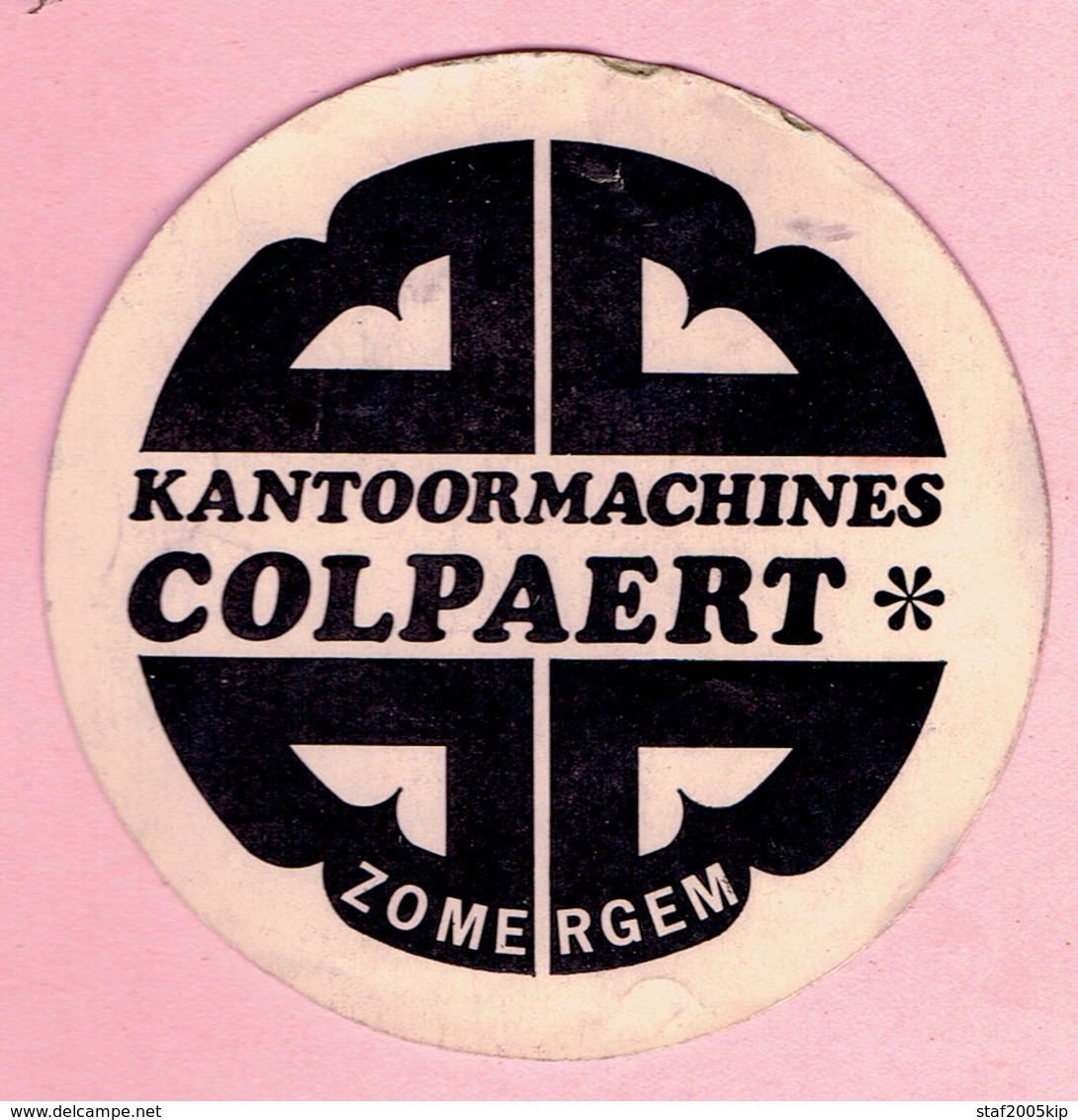 Sticker - Kantoormachines COLPAERT - ZOMERGEM - Autocollants